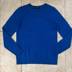 Charter Club Cashmere  Women Vibrant Blue Crewneck Sweater Sz Small